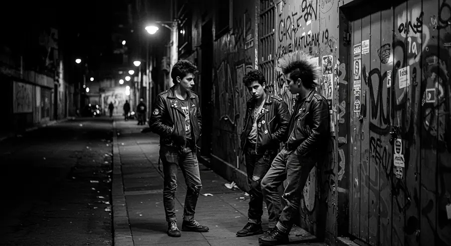 La DJ y productora chilena Valesuchi sentada en su estudio de producción musical en Santiago, rodeada de equipos electrónicos y decoraciones personales.