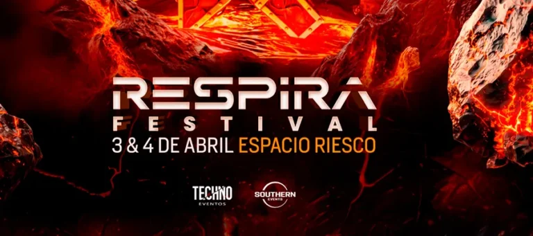 Respira Festival 3-4 Abril 2026 - Santiago 19 ¿Listo para el Hard Techno? 💣 Descubre el Line Up completo de Respira Festival 2026 (Sara Landry, Kobosil), precios de entradas por tramo y fechas en Espacio Riesco. ¡Asegura tu ticket aquí!
