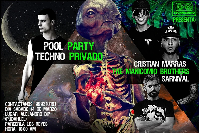 sello de musica electronica technicomio records since 2017 sede en santiago de chile con puente en cali, bogota y colombia y argentina